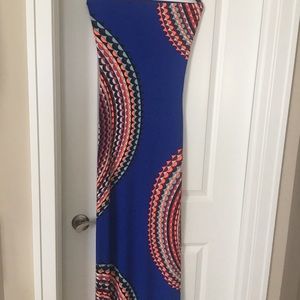 Strapless maxi dress
